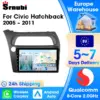 Car Radio For Honda Civic Hatchback 2006-2011 Carplay Android Auto Automotive Intelligent System Multimedia Navigation Head Unit