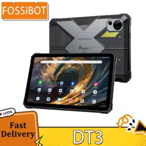 FOSSiBOT DT3 5G Rugged Tablet, Android 15, 10.4 inch Display, 12GB RAM 256GB ROM, WiFi 6, 66W Fast Charge, 64MP+32MP Camera, NFC