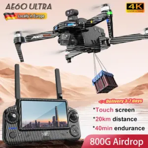 AE60 ULTRA GPS Drone 4K Professional HD Camera 3-Axis Gimbal Aerial FPV Brushless Obstacle Avoidance Touch Screen RC Quadcopter
