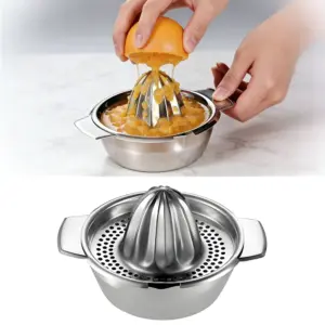 Hand Juicer Multi-functional Orange Lemon Juicer 304 Stainless Steel Manual Portable Citrus Juicer Kitchen Manual Citrus Juicer