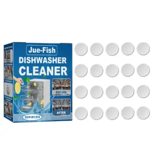 Jue Fish Dishwasher Cleaning Sheet Desktop Built-In Drawer Dishwasher Specific Stain Removal For Dishwasher Washing Machine
