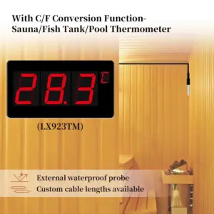 Bathroom thermo industrial swimming pool sauna room water tempe gauge indoor high-precision cold storage large screen display 3 kf Sed0f35b3654a41ffb8da7d7d29f645d55