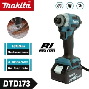 Makita DTD173 Brushless Impact Driver Rechargeable Screwdriver Drills Cordless Power Tools 18V BL Motor Tools