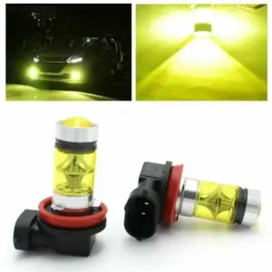 2x H11 H8 Super Bright LED Bulbs 3000K Yellow 100W 1500LM DRL Fog Light 20-SMD 5 kf Seec30124071c478282dae2ee151088a6q