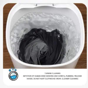 4.5L Portable Washing Machine, Mini Turbo Washer, Sock Underwear Washer White 100-240V for Travel Apartment 5 kf Sf06f06f4ddbe45668e4bf8873eb4a294v