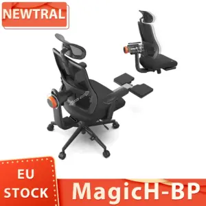 NEWTRAL MagicH-BP Ergonomic Chair with Footrest, Auto-Following Backrest Adaptive Lower Back Support Adjustable Armrest Headrest