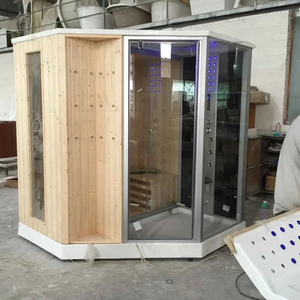 1800X1800X2150mm Dry and Wet Combined Steam Shower Enclosure Far- infrared Heating Sauna Room A-010 8 kf Sf229d55979834435a5b3377ba11e8da5j