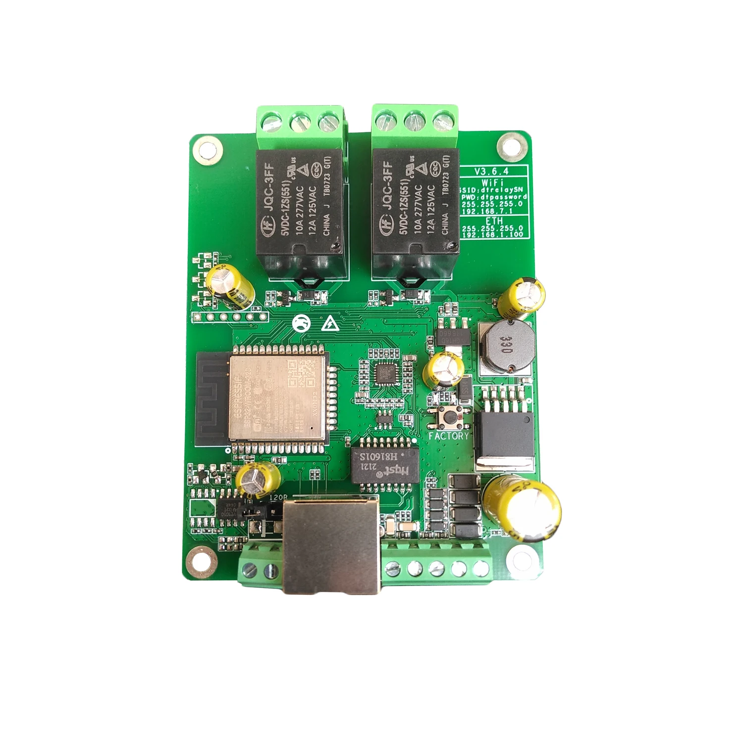 DTWONDER Smart WiFi Switch ESP32 Ethernet Relay Board Domoticz Home Assistant openHAB RS485 TCP UDP 4 Channel Timer IP Watchdog 9 kf Sf41bcdae1dbf4cc3abd3e5811b356ca7C