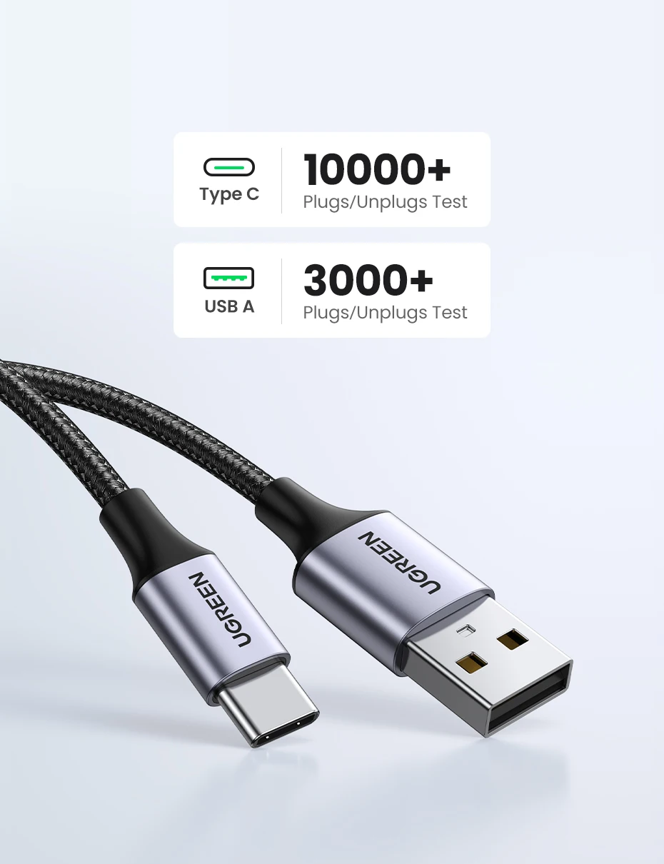 UGREEN 3A USB Type C Cable For iPhone 17 16 Xiaomi Samsung Fast Charging Wire USB-C Charger Data Cord For iPad Poco USB C 15 kf Sf43f9c8cdc08426ab9d32b6f0d7b7253i