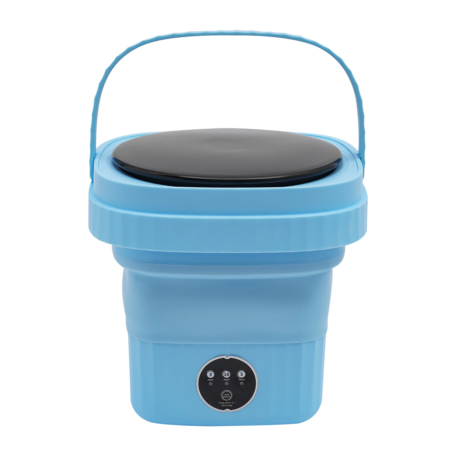 6L Portable Washing Machine 40W Folding Large Capacity Clothes Spin Dryer Bucket for Underwear Socks 12 kf