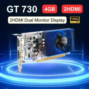 SRhonyra GT730 4GB Graphics Card 1080P Low Profile GPU DDR3 2HDMI 2 Monitor Display PCI-E2.0 16X ,Computer GPU,1Year Warranty 2 kf Sf4ed21ad3db34a4699bf7ff5581c2e60S