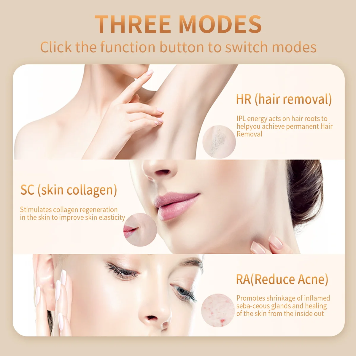 3in1 Cooling Laser Hair Removal for Women Rejuvenation Acne Remove 3 Lamp Caps At-home Bikini Trimmer for Men IPL Epilator 13 kf Sf5523ded7d3c487298c4163ef963ce683