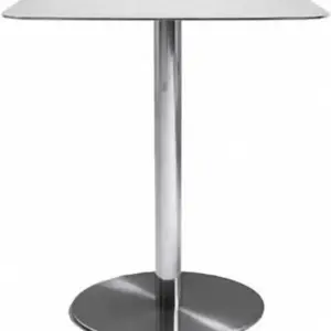 Dining Table,Stainless Steel Side Table,Round Bar Table Modern Bistro Pub Tables,Stainless Steel Cocktail Table Breakfast