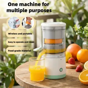 Electric Juicer USB Charging Fruit Blender Mini Household Personal Fruit Juice Separation Bidirectional Spiral Press Machine