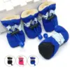 4pcs Antiskid Puppy Shoes Pet Protection Soft-soled Pet Shoes Winter Waterproof Prewalkers Soft Supplies Pet Paw Care Supplies