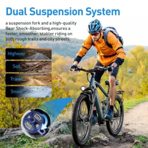 Aairsk GT900 Adult Electric Bike Peak 540W 36V13AH Battery Commuter E-bike Off-road 24inch Tire City Dual Suspension E-Bicycle 2 kf Sfb29821769c544ef844dc62e21dbf8f4B