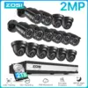 ZOSI 16CH Security Camera System Human/Car Detect 16CH 5MP Lite HD-TVI CCTV DVR 1080P Outdoor Indoor Surveillance Cameras