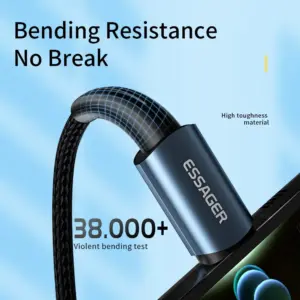 Essager PD100W 60W Type C C to C Cable Fast Charge Mobile Cell Phone Charging Cord Wire For Xiaomi Samsung Huawei Macbook iPad 3 kf Sfc0eb6fb1a88474d85cb0eef1f52d05cu