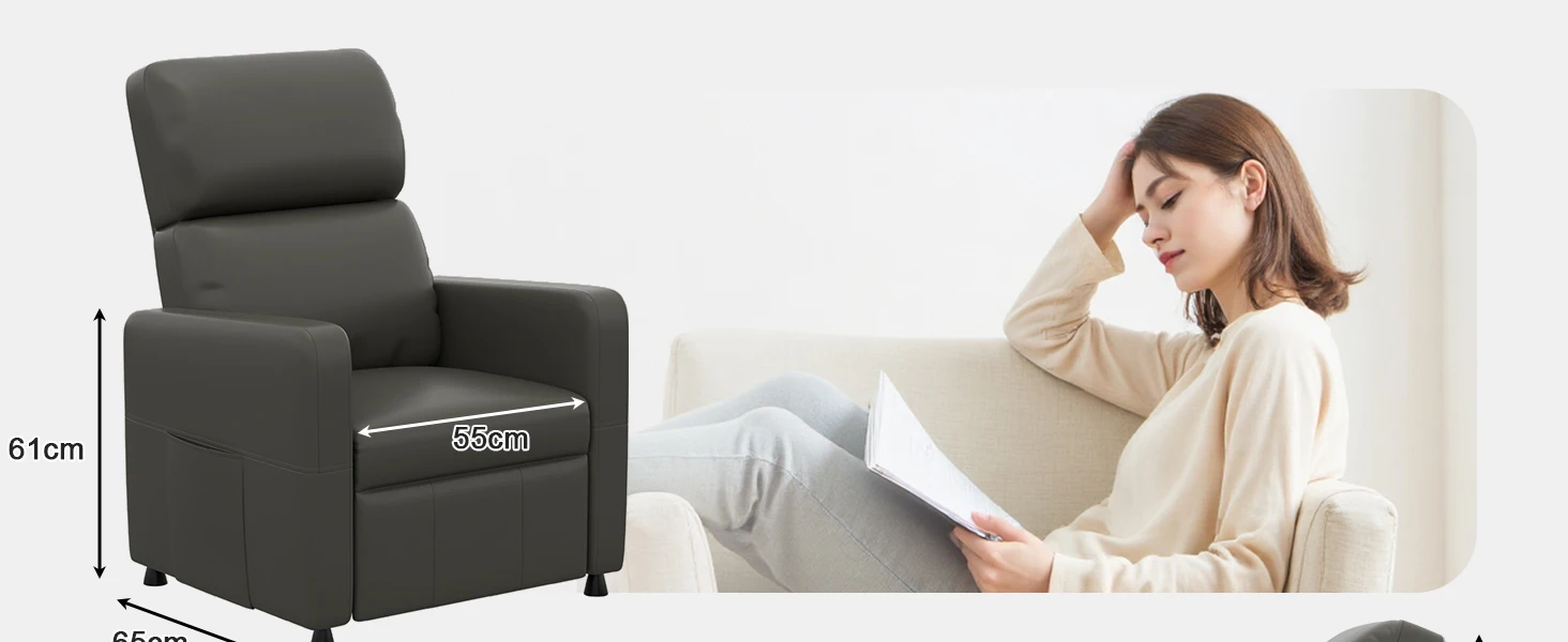 Devoko Electrically Adjustable Relaxation armchair with reclining function-TV armchair Single armchair Rest armchair living room armchair 11 kf Sfd4924a676774842b54fd1a2a75f3c5fN