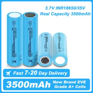 New 2025 18650 lithium battery 3500mAh 3.7V 10A INR18650 Real Capcity 3500mAh High Power Flashlight 18650 Rechargeable Batteries