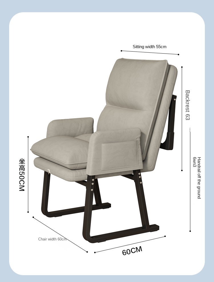 UVR Lazy Chair Light Luxury Armchair Ergonomic Design Foldable Lazy Sofa Chair Home Balcony Modern Leisure Chair Furniture 21 r 02fd3e3444eb4beeb05d8727cef0703b