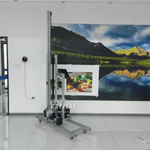 Portable AI 4K HD Wall Printer Print Head Automatic Splitting/Positioning Image Smart Vertical Unlimited Wall Printing Machine