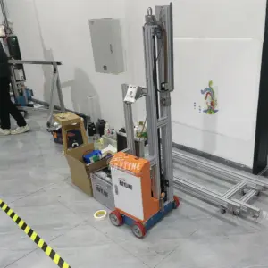 Automatic UV Vertical Wall Printer Price With Wheels Rails 16㎡/hour 32㎡/hour 64㎡/hour 9600DPI AI 4K Wall Printer Machine