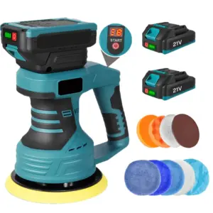 OWJHE Cordless Car Polisher 8 Gears Adjustable Auto Electric Waxing Sanding Sealing Glaze Power Tool For Makita 18V Battery