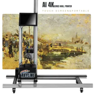 Factory Price Portable AI 4K HD Wall Printing Machine Auto Cleaning Folding 3D 4D Vertical UV Wall Outdoor Indoor Inkjet Printer