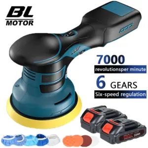 6 Gear Electric Car Polisher Electric Polishing Device Wax Tool Cordless Auto Polish Metal Waxing Machine For Makita 18V Battery