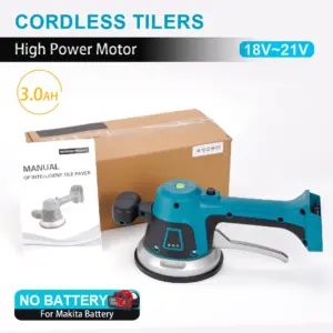 20V Wireless Tiler Vibrator Tiling Machine 6 Speed Automatic Tiles Leveling Adjustment Absorb Power Tool For Makita 18V Battery