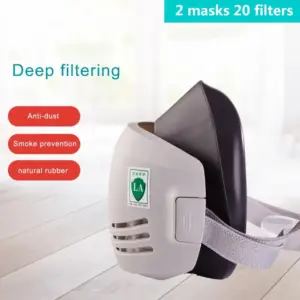 20pcs filter dust mask respirator half face dust mask anti industrial building dust haze safety gas mask
