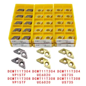 DCMT070204 DCMT11T304 VP15TF UE6020 Carbide Insert Internal Turning Tool High Quality CNC Turning Insert Cutting Lathe Tools