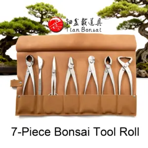 Professional Grade Bonsai Tool Roll 7PCS NMK-07 From TianBonsai