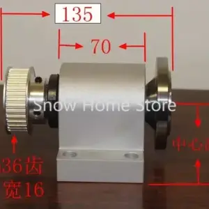 80 100 Lathe Spindle Assembly Through Hole 20 Center Height 50 Lathe Spindle High-strength Lathe Head Assembly with Flange
