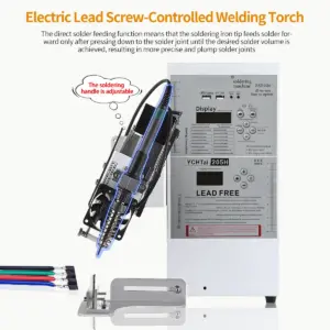 Multi-functional Soldering Machine Intelligent Temperature Control Welding Machine Soldering Station DC Plug Soldering LED Light