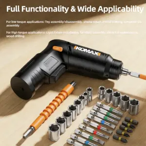 Cordless Power Screwdriver 4.2V Electric Screwdriver Rechargeable Set, Battery Powered Screwdriver Kit with Bits LED Lights