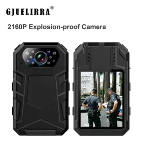 GJUELIRRA S9 Explosion-proof Camera 4K 2160P Portable Mini Body Camera HD Infrared Night Vision Police Body Cam 16G-512GB