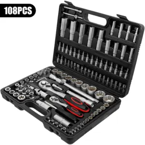 Ratchet Socket Wrench Set 108pcs Car repair tool sets Ratchet Torque Wrench Combo Kit Ratchet Spanner Screwdriver Bits Hand Tool