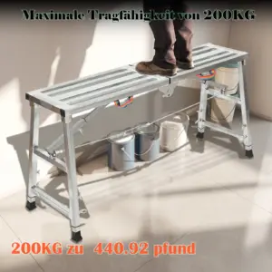 Folding Horse Stool Scaffolding Lifting Decoration Special Thickening Shelf Construction Engineering Ladder 120x30x90cm