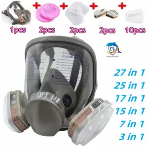 Full face spray protective mask, industrial gas mask respirator, new type 6800 gas mask, mechanical maintenance chemicals.