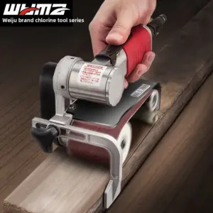 Pneumatic Belt Sander Tank Machine Metal Polisher for Stainless Steel Rust Removal