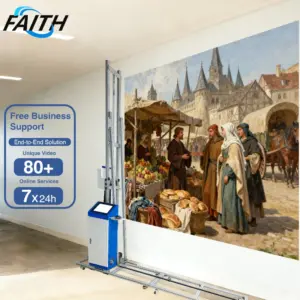 Portable Wall Printer Machine CMYKW UV Vertical Direct to Wall Printing Machine