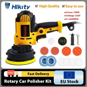 Hikity Electric Car Polisher 0-3600 RPM Waxing Sanding Sealing Glaze Power Tool for Auto Polishing Scratch Repair Car Buffer