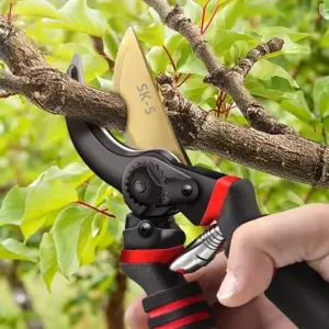 Professional Heavy-Duty Carbon Steel Pruning Shears with Sharp SK-5 Blade Tree Trimmer & Garden Shears Suitable for Home Garden