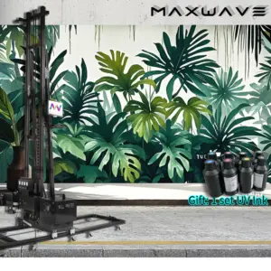 3D Wall Printing Machine Direct to Wall Mural 5/7 Color UV Ink Wall Printer Dual Large wall paper printer indoor outdoor