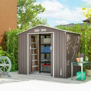 Outsunny tool shed with floor frame tool shed garden shed shed steel
