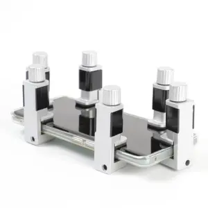 4pcs Adjustable Phone Screen Lifting Fixture Metal Clip Repair Clamps Screen Fastening Securing Clip Mobile Refurbishing Tool