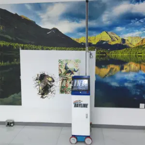 AI 4K Wall Printer Automatic Splitting and Positioning of Images, Unlimited Length/Width Vertical UV Ink Wall Printing Machine