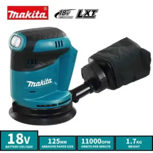Makita DBO180Z 18V Brushless Cordless Rechargeable Disc Random Orbital Sander Woodworking Sanding Putty Polishing Bare Tool
